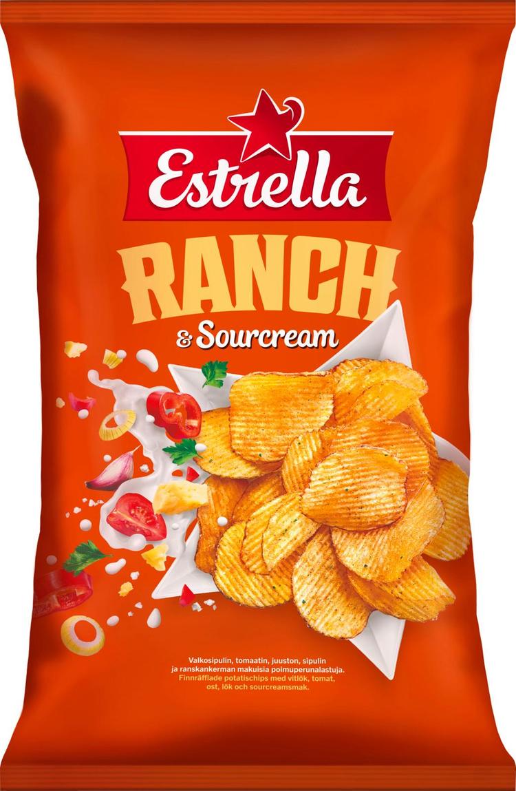 Estrella Sourcream & Ranch Chips 275g