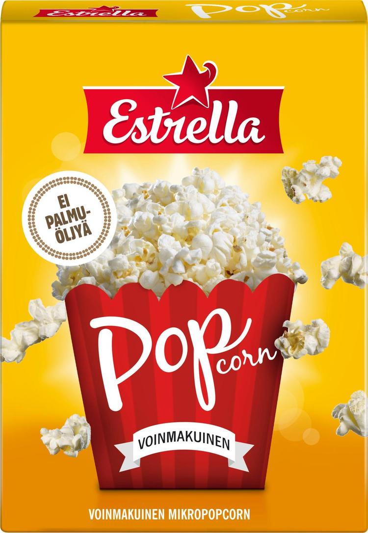 Estrella Micropopcorn 3-pack voinmakuinen 240g