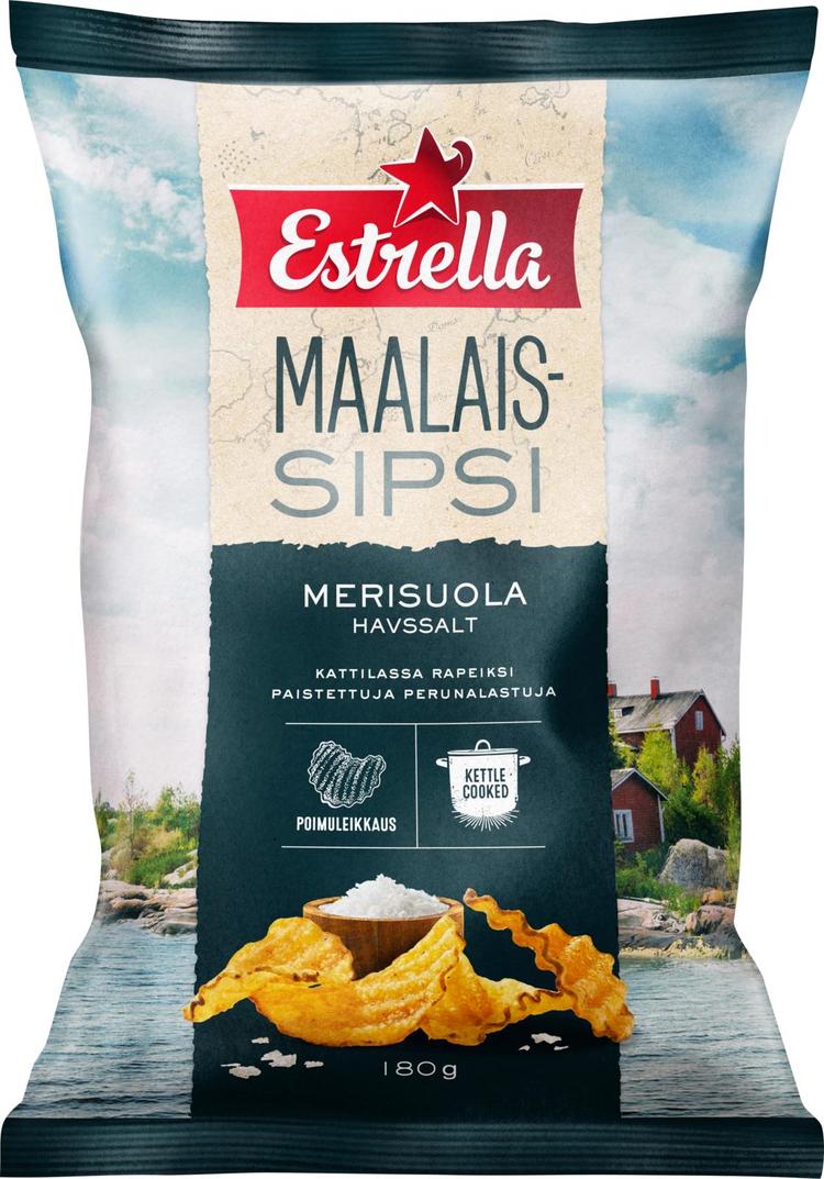 Estrella Maalaissipsi Merisuola 180g