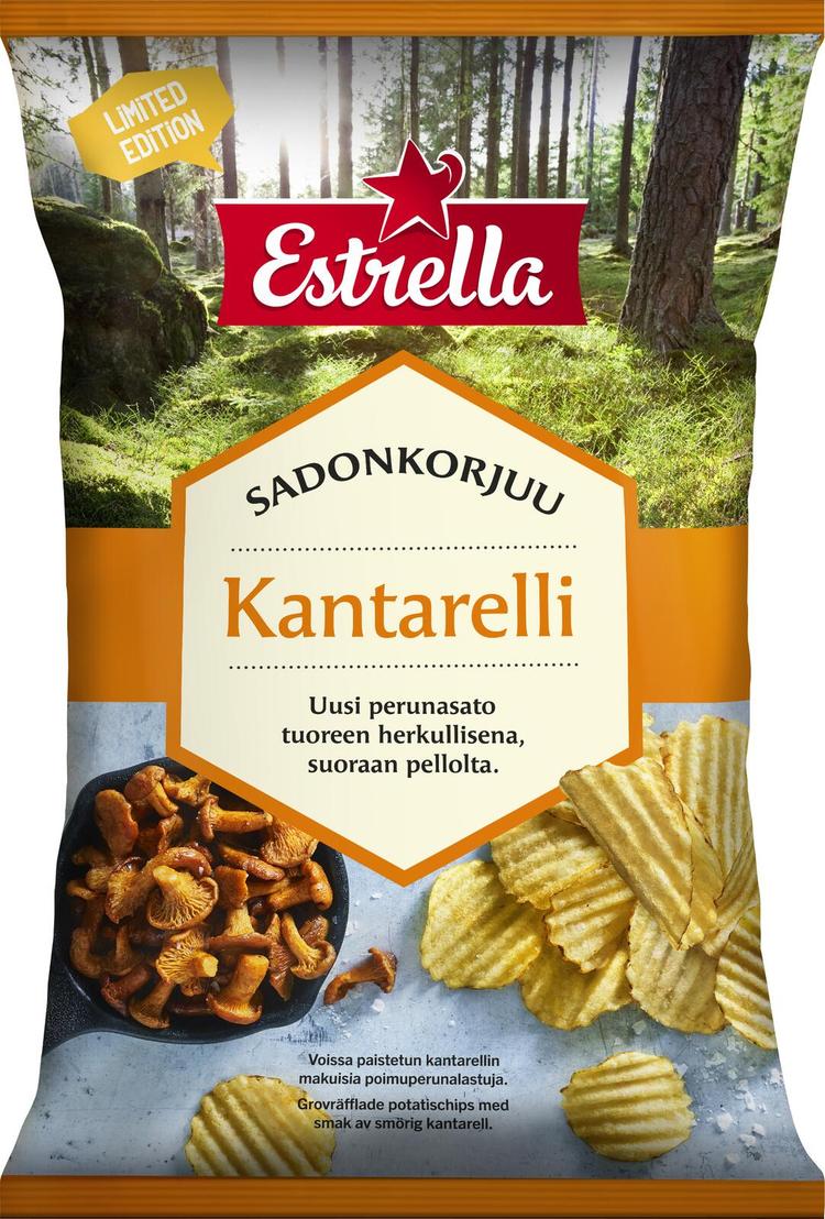 Estrella Sadonkorjuu Kantarellisipsi 250g