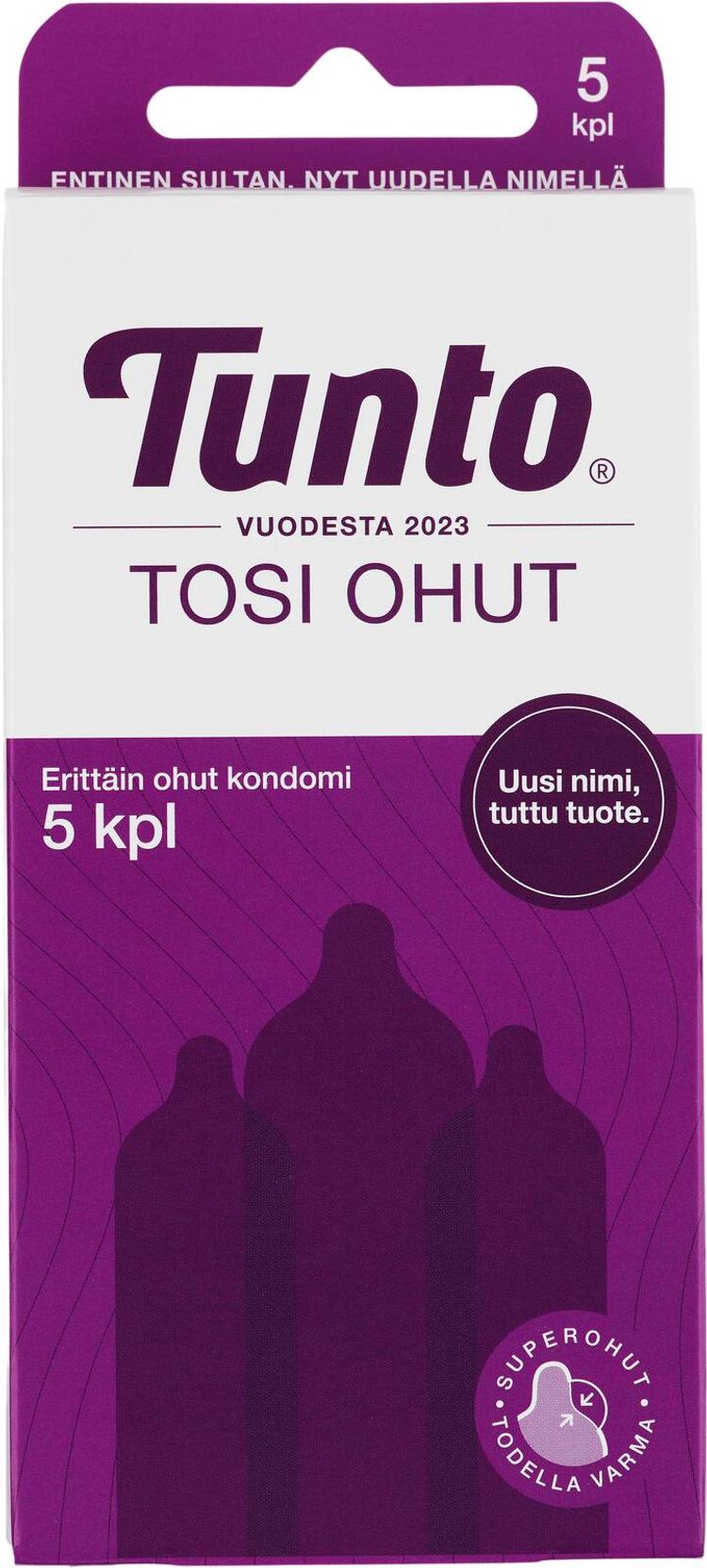 Tunto Tosi Ohut superohut kondomi 5kpl