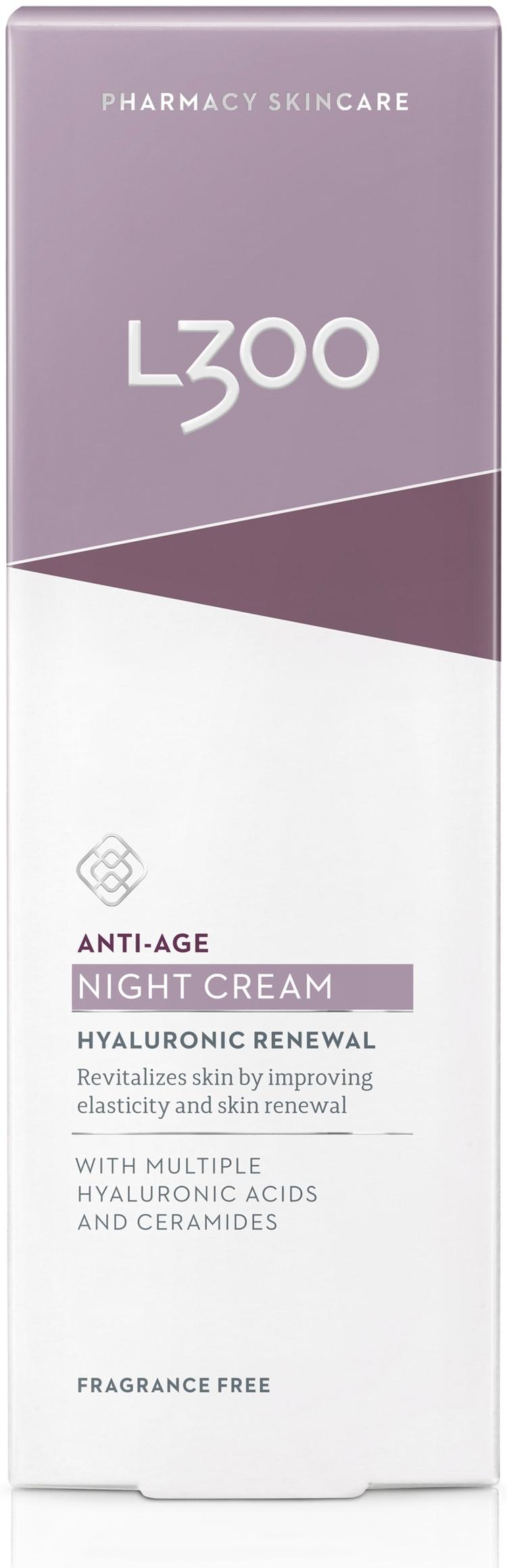 L300 Hyaluronic Renewal Anti-Age Night Cream yövoide 50ml