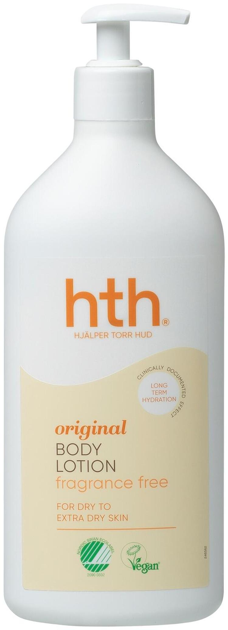 HTH Original Body Lotion fragrance free for dry to extra dry skin vartalovoide 400ml