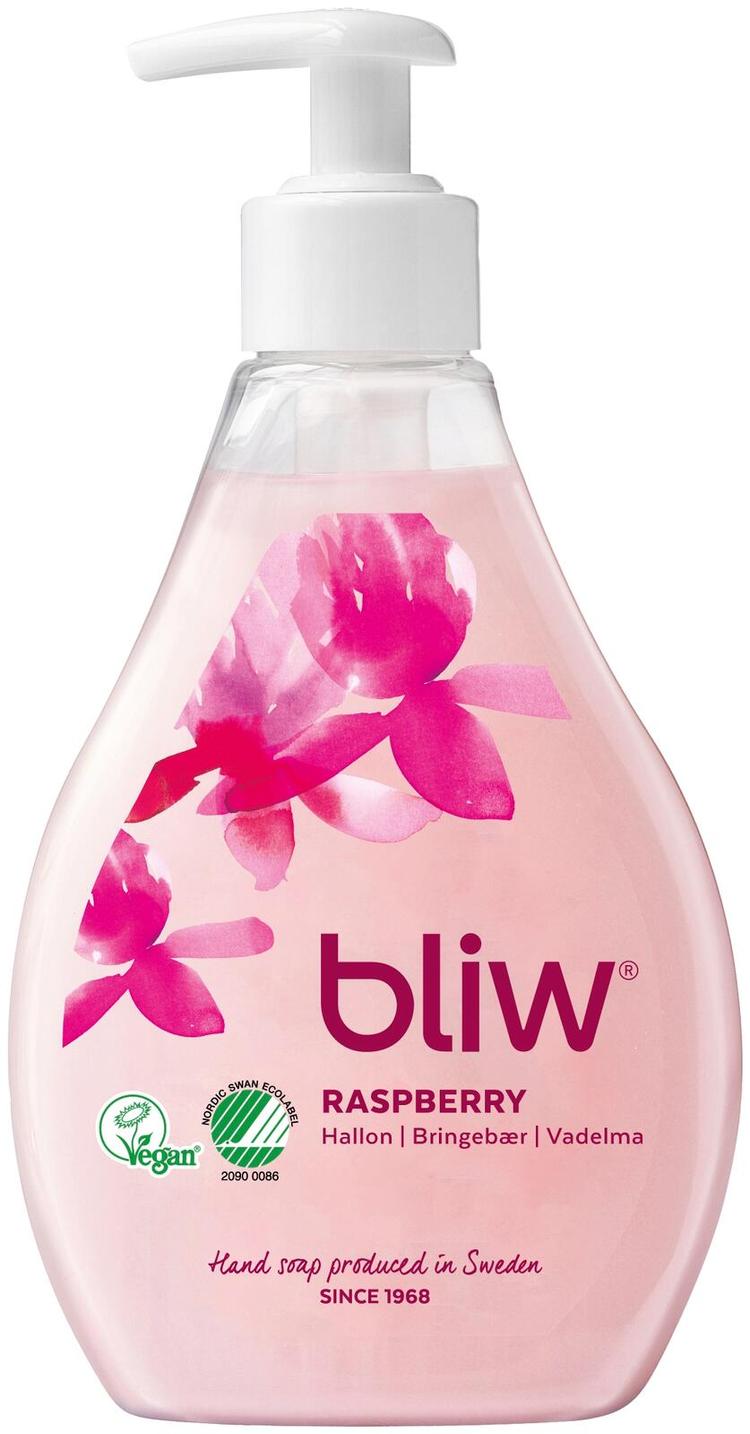 Bliw Vadelma pumppupullo nestesaippua 300ml