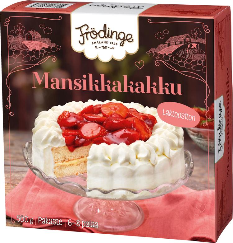 Frödinge laktoositon mansikkakakku pakaste 500g