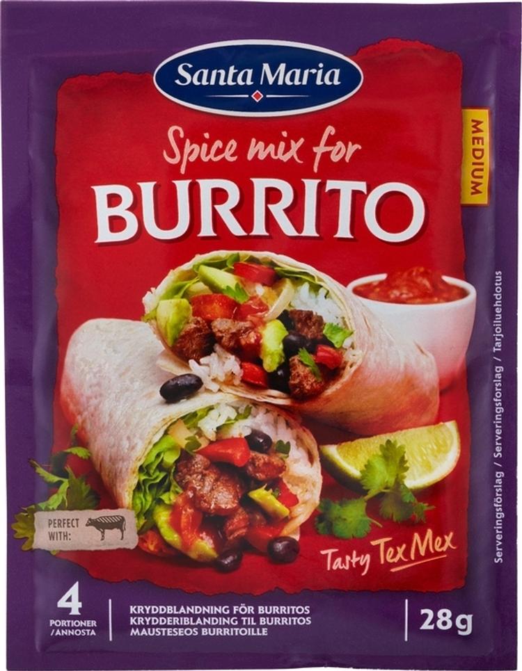 Santa Maria Burrito Spice Mix mausteseos 28 g