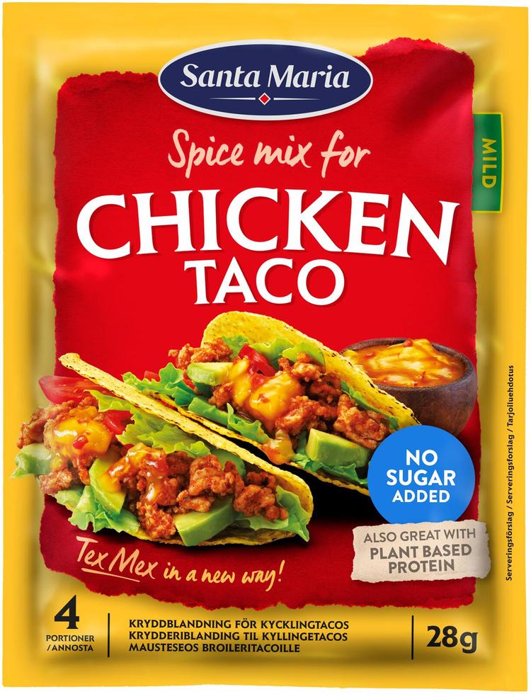 Santa Maria Chicken Taco Spice Mix mausteseos kanalle 28 g