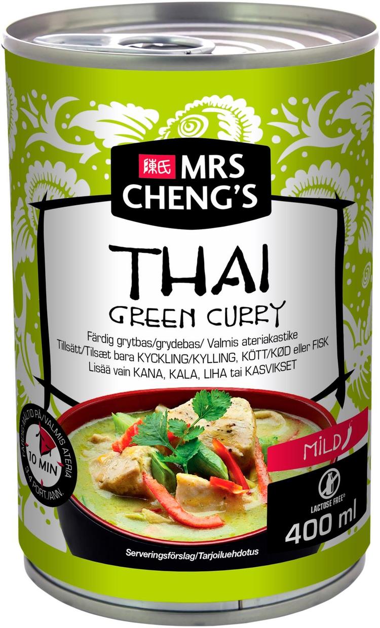 Mrs Cheng's Thai Green Curry Valmis ateriakastike 400ml