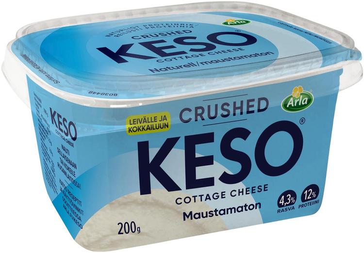 Arla Keso Crushed maustamaton raejuusto 4,3% 200 g