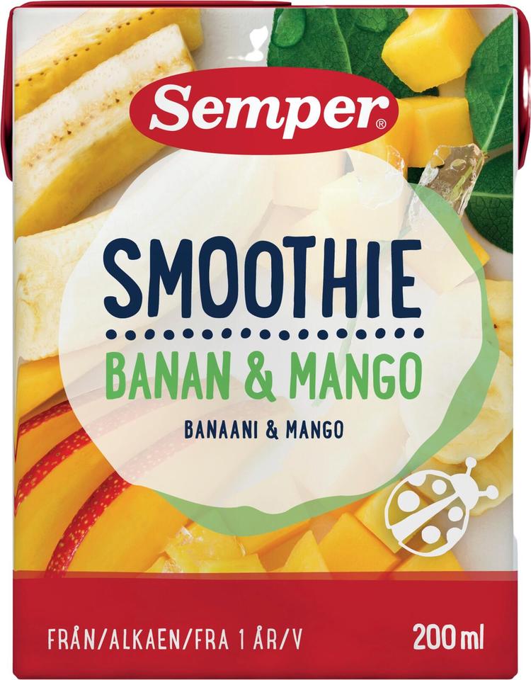 Semper Smoothie banaani mango 1v 200ml