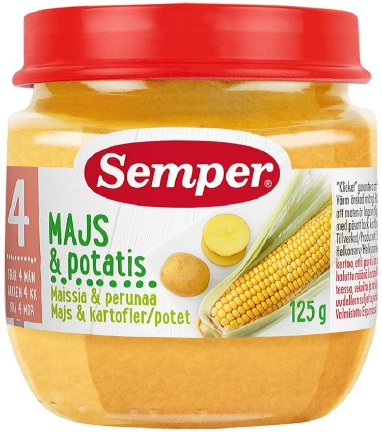 Semper Maissia ja perunaa alkaen 4kk kasvissose 125g