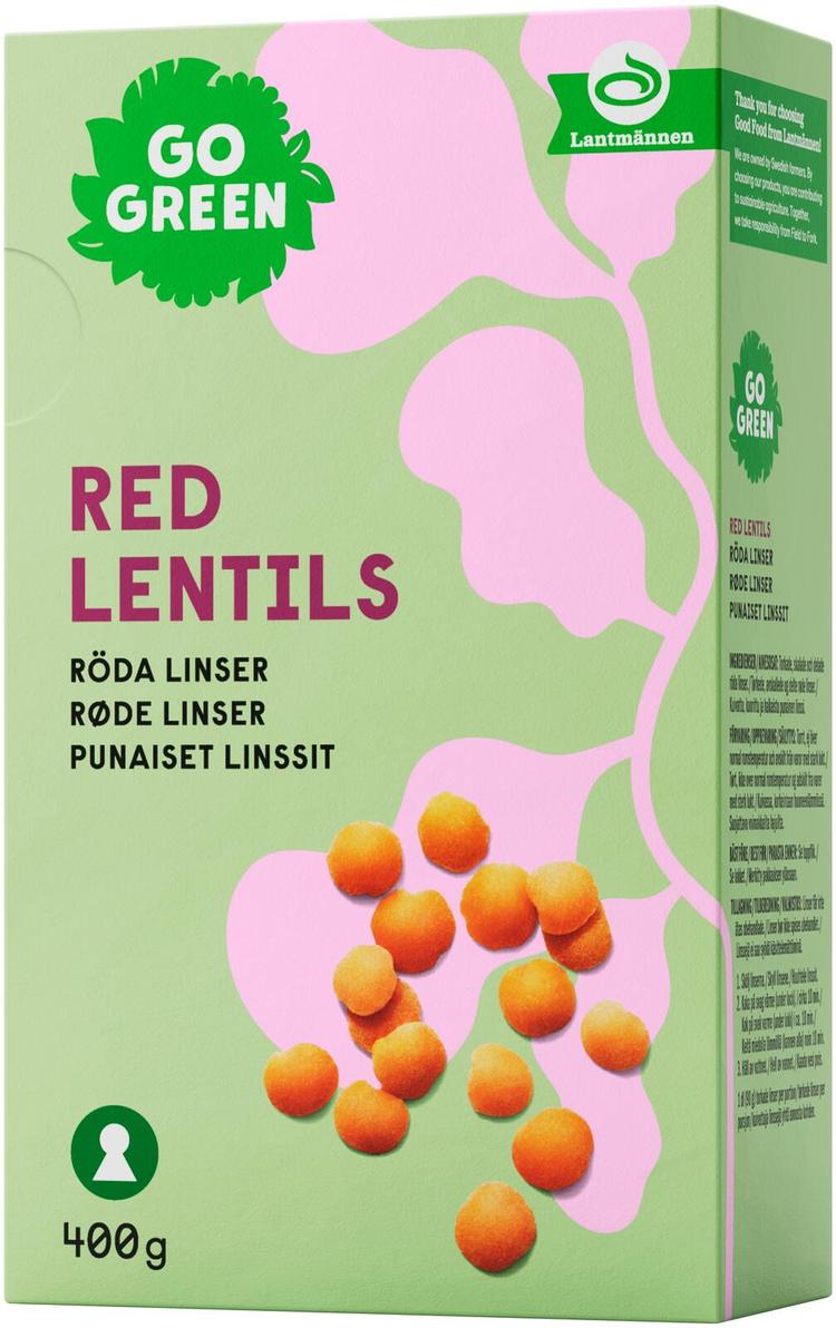 GoGreen Punaiset linssit 400 g