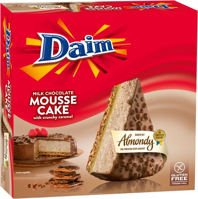 Almondy 400g Daim Maitosuklaamousse kakku