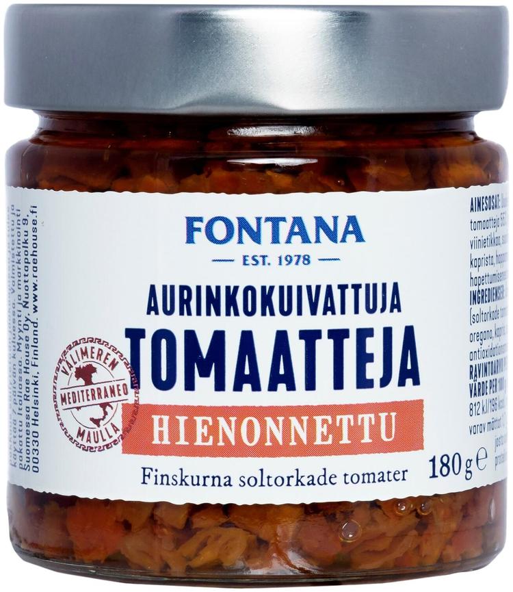 Fontana Aurinkokuivattu tomaatti 180g Hienonnettu