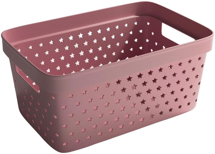 Nordiska Plast säilytyslaatikko Star 4,5 l dusty pink