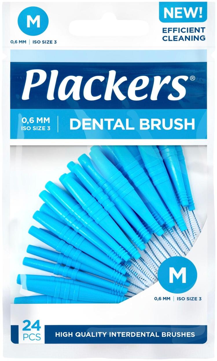 Plackers Dental Brush hammasväliharja M 0,6mm 24kpl