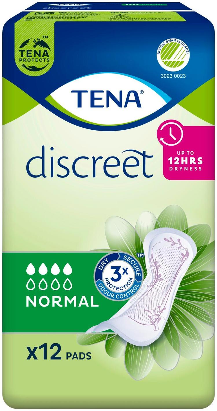 TENA inkontinenssisuoja Discreet Normal 12 kpl