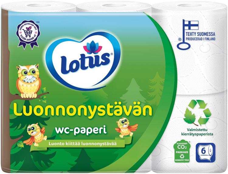 LOTUS Luonnonystävän wc-paperi 6 rll