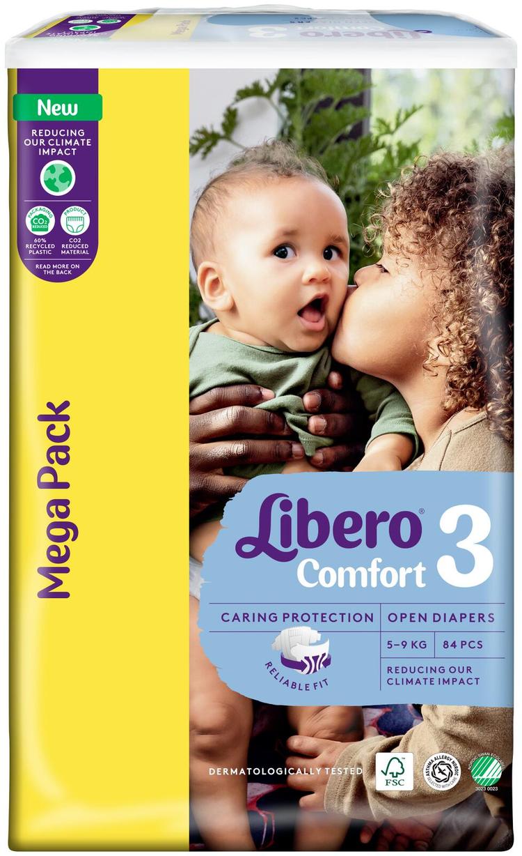 LIBERO Comfort teippivaippa koko 3, 84 kpl, 5-9kg