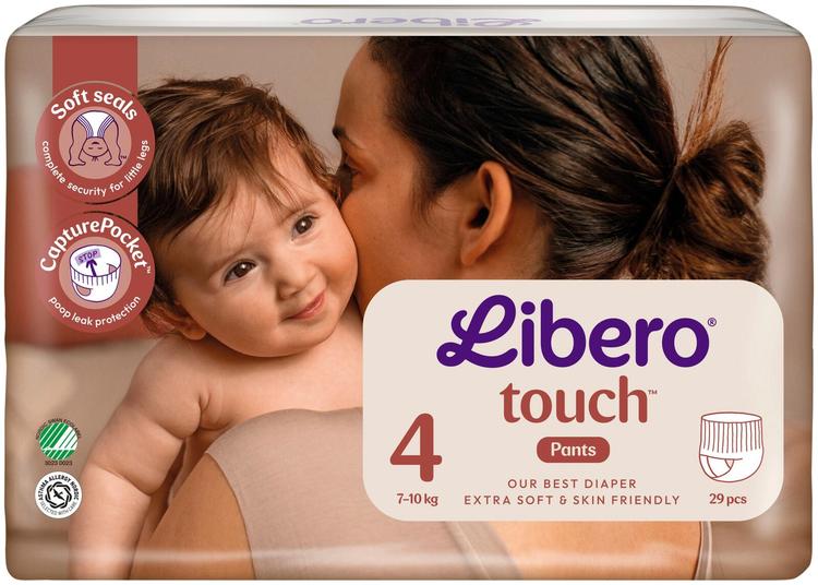 LIBERO Touch housuvaippa koko 4, 29kpl, 7-10 kg