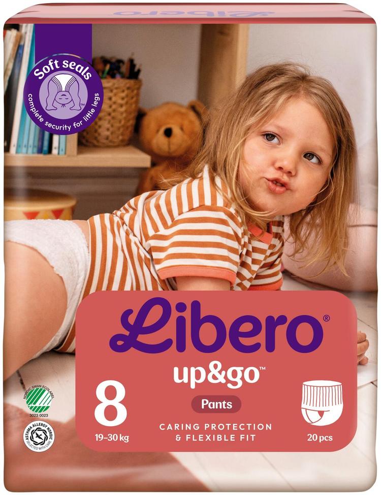 LIBERO Up&Go housuvaippa, koko 8, 20 kpl, 19-30kg