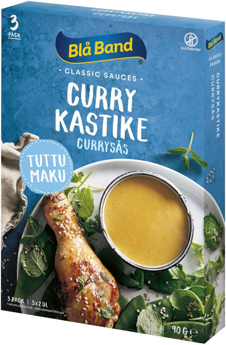 Blå Band gluteeniton vähälaktoosinen Currykastike 3x30g