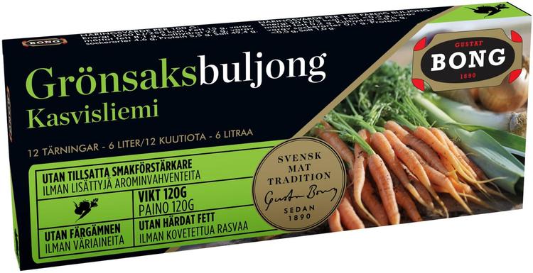 Bong kasvisliemikuutiot 12-pack 120g