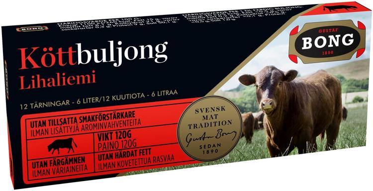 Bong lihaliemikuutiot 12-pack 120g