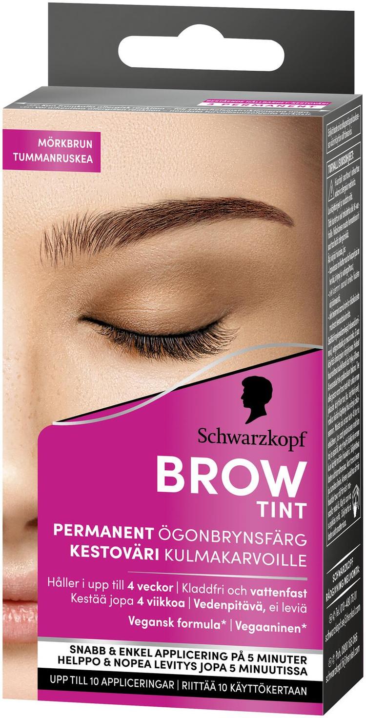 Schwarzkopf Brow Tint kulmaväri Dark Brown