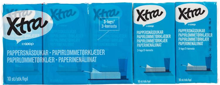 Xtra taskunenäliina 10 pkt