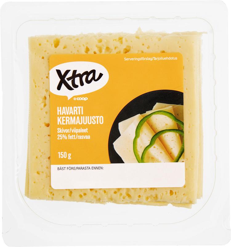 Xtra 150g kermajuusto viipaleina 25%