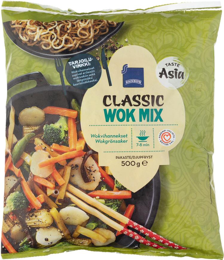 Rainbow 500g Classic wok mix wokvihannekset pakaste