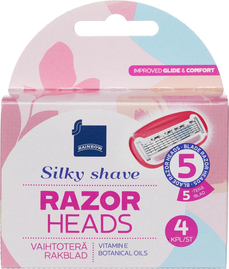 Rainbow 4kpl Silky Shave vaihtoterä 5-teräinen