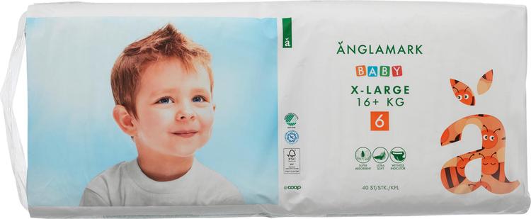 Änglamark Baby teippivaippa 6 XL 16+ kg 40 kpl