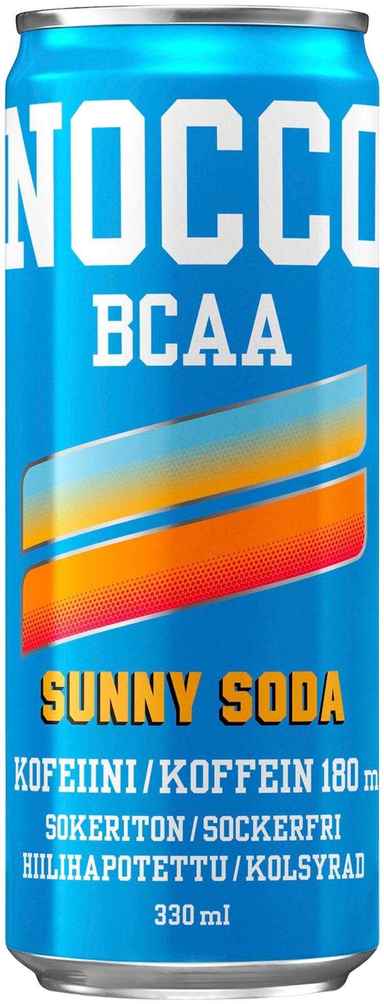 330ml NOCCO BCAA Sunny Soda, hiilihapotettu energiajuoma