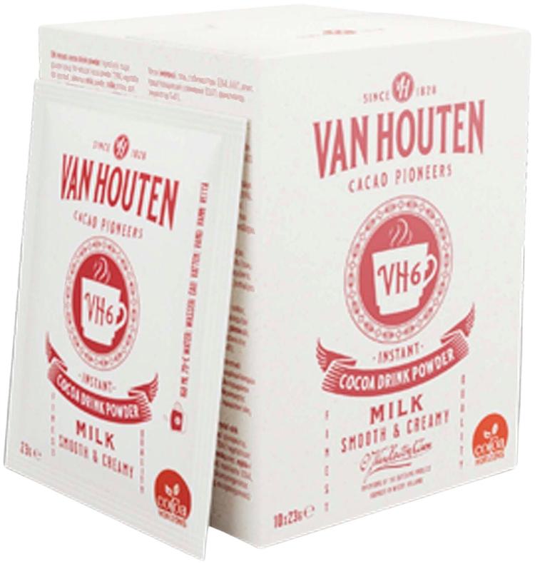 10x23g Van Houten Dream Choco Drink kaakaojuomajauhe kerta-annospusseissa