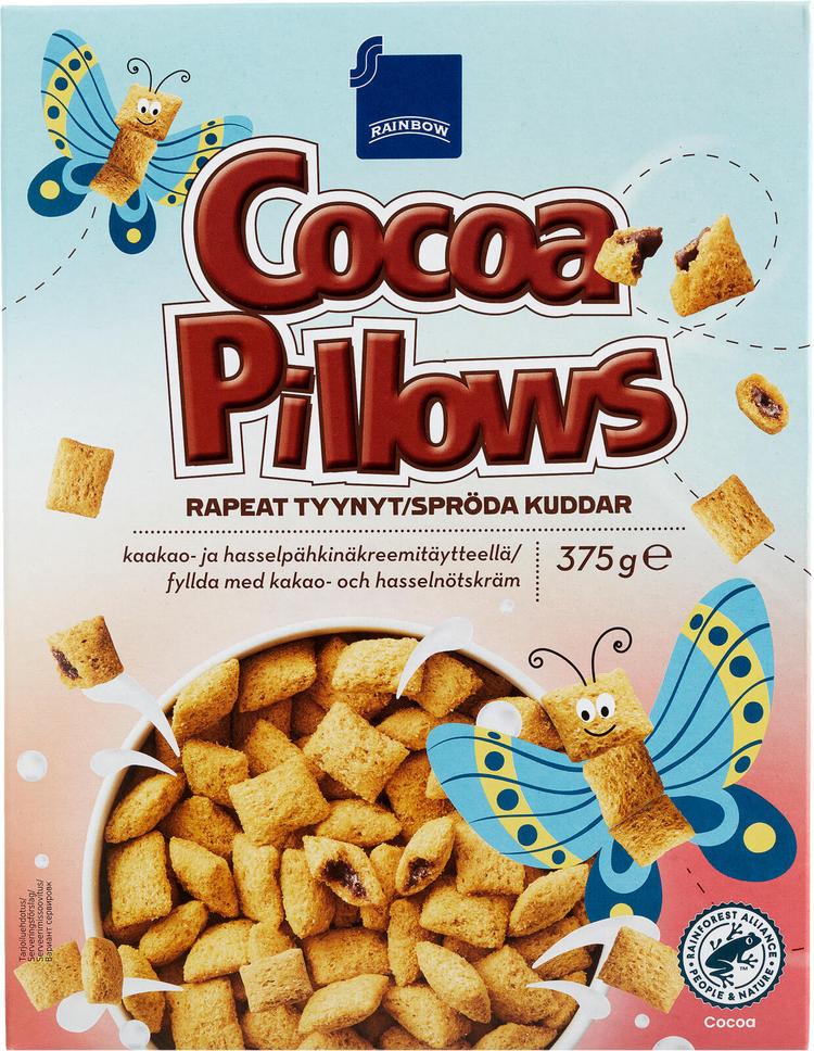 Rainbow Cocoa Pillows 375g suklaatyynymuro