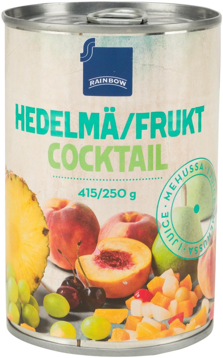 Rainbow hedelmäcocktail mehussa 415/250 g