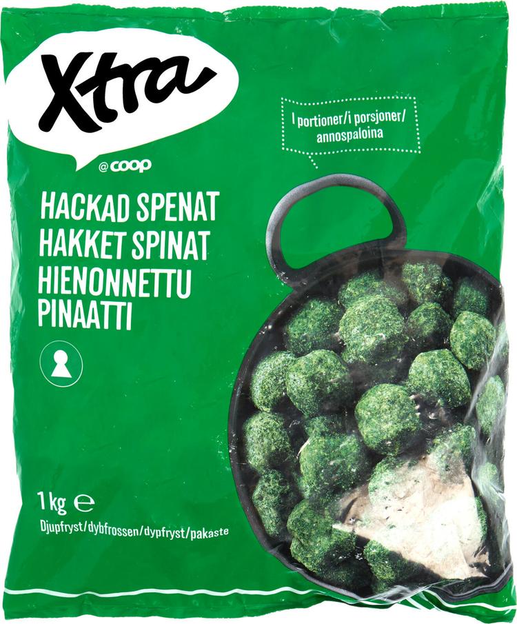 Xtra pinaatti 1 kg pakaste