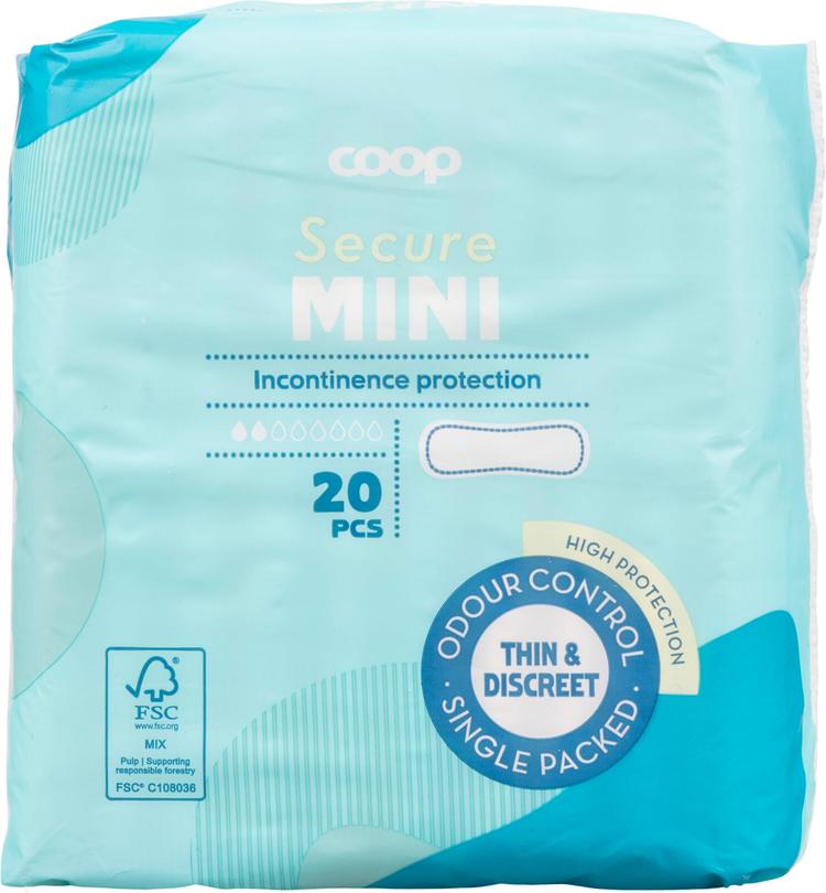 Coop Secure inkontinenssisuoja mini 20 kpl