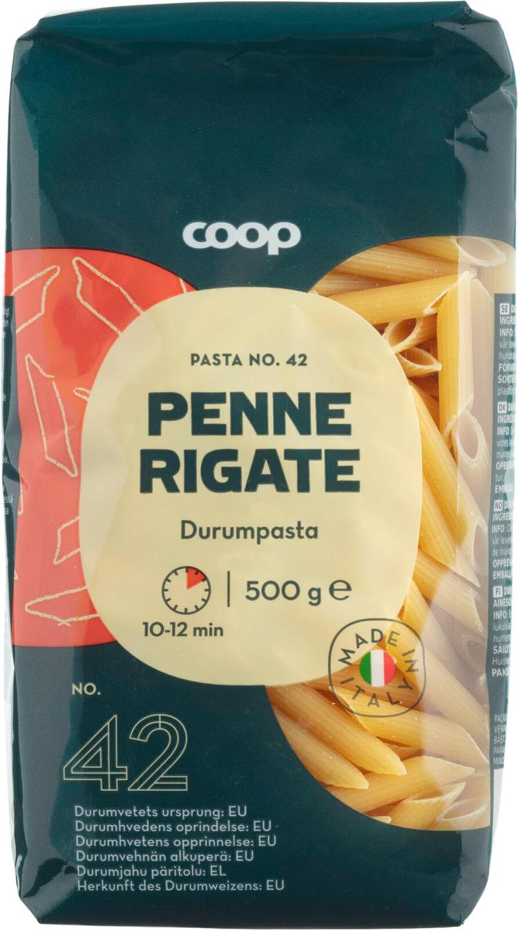 Coop Penne Rigate pasta 500 g