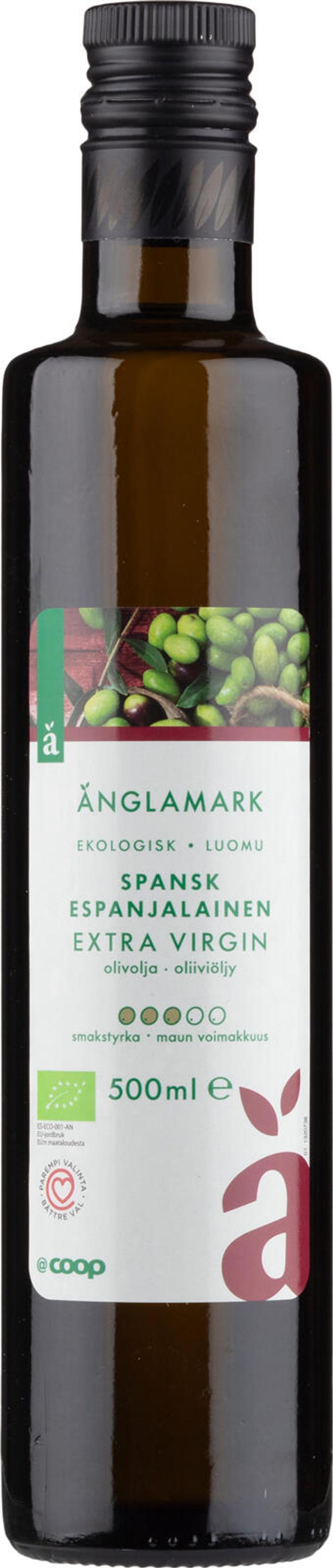 Änglamark Extra virgin espanjalainen oliiviöljy luomu 0,5 l