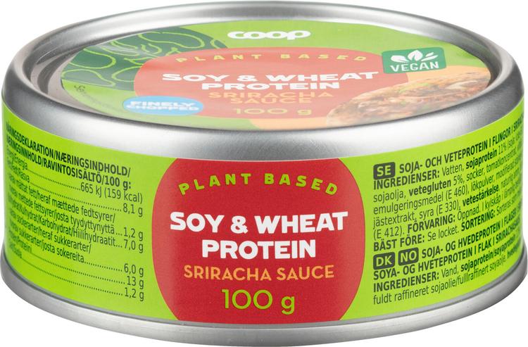 Coop soija- ja vehnäproteiini hiutaleena sriracha 100 g