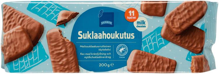 Rainbow Suklaahoukutus täytekeksi 200 g