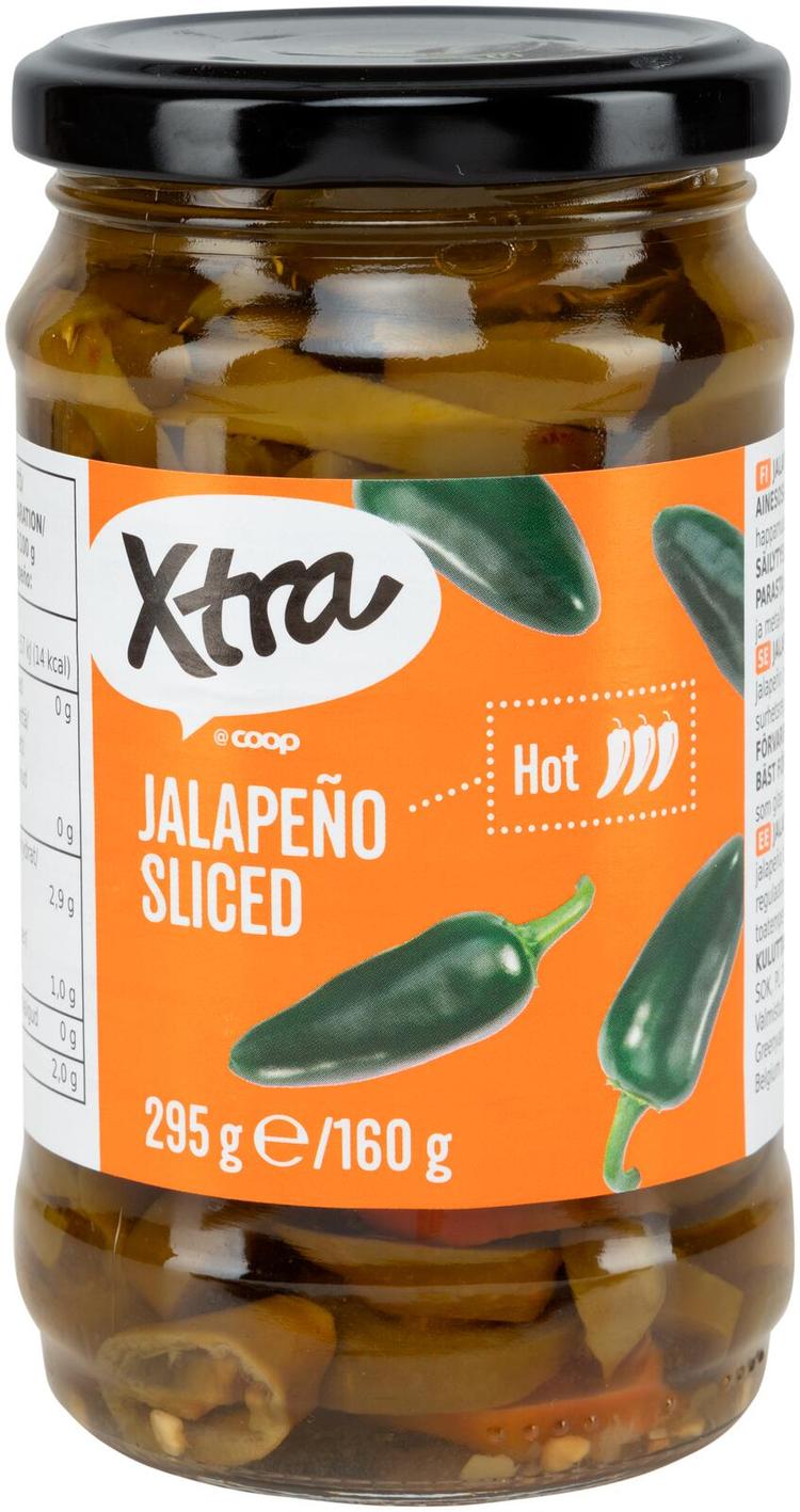 Xtra jalapenoviipaleet 295/160 g