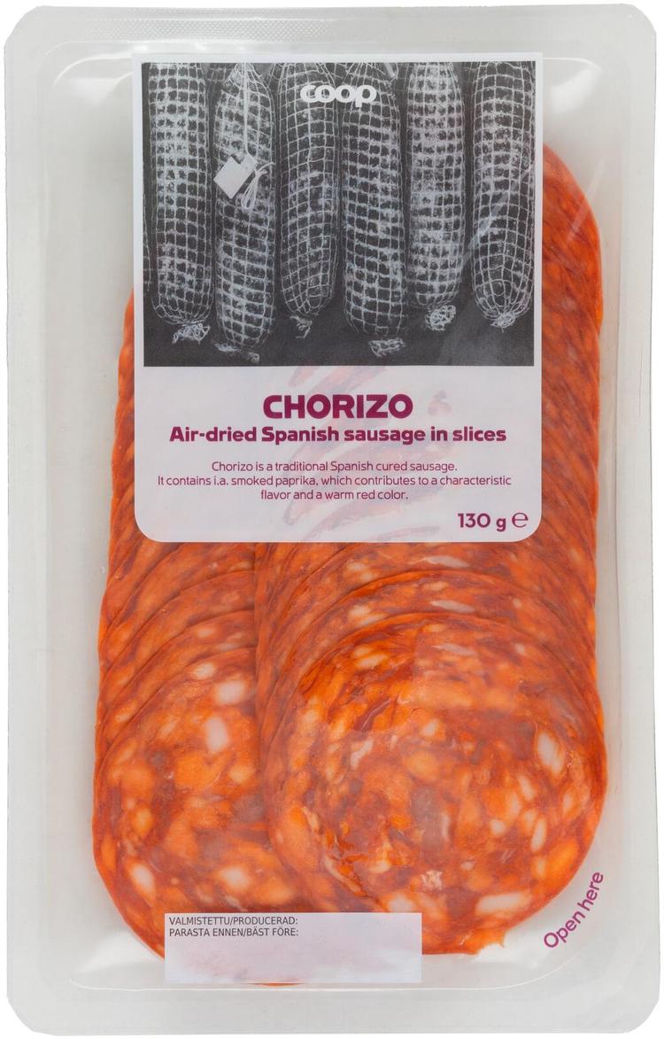 Coop chorizomakkara viipaloitu 130 g