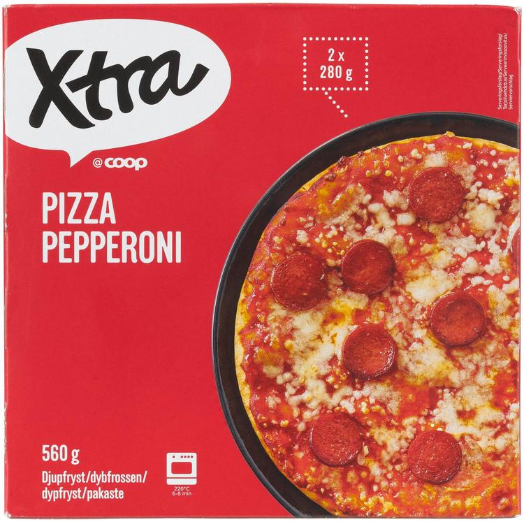 Xtra pepperonipizza 2 kpl 560 g pakaste