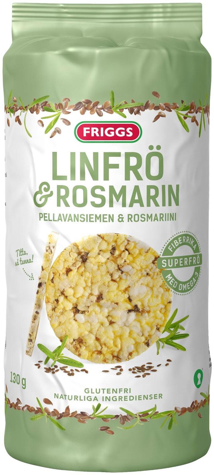 Friggs Gluteeniton Maissikakku Pellavansiemenet & rosmariini 130g