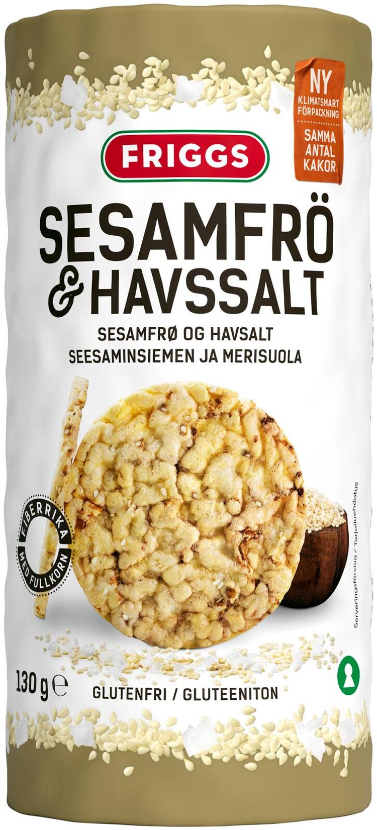 Friggs Gluteeniton Maissikakku Seesaminsiemen & merisuola 130g