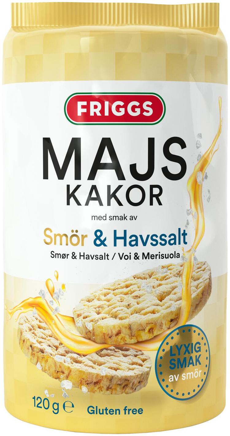 Friggs Gluteeniton Maissikakku Voi & Merisuola 120g